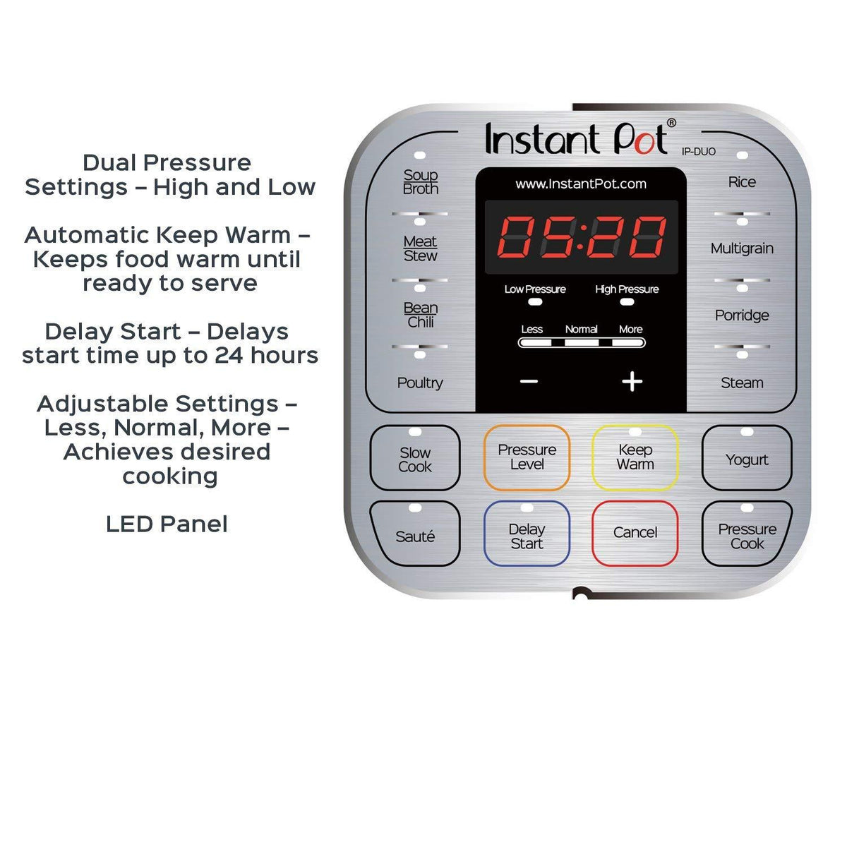 7in1 Multi Use Programmable Pressure Cooker, Slow Cooker, Rice Cook