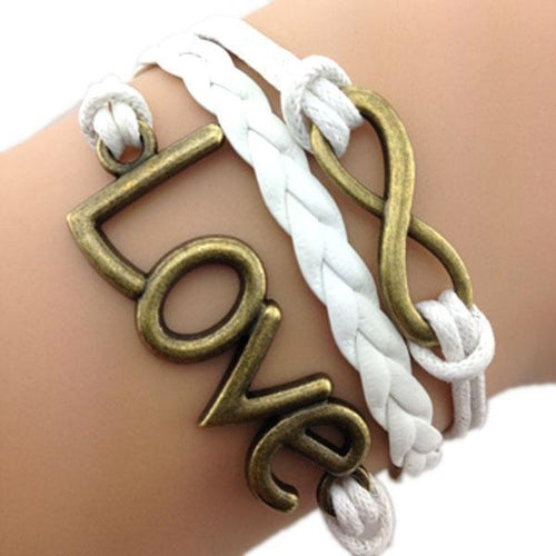 Infinity Love White Bracelet